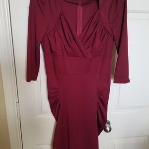 Wine cole vintage dress size Large